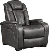 ERIKSON Gray 36" Wide Power Reclining Loveseat