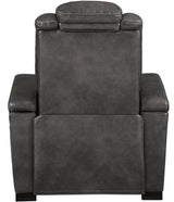 ERIKSON Gray 36" Wide Power Reclining Loveseat