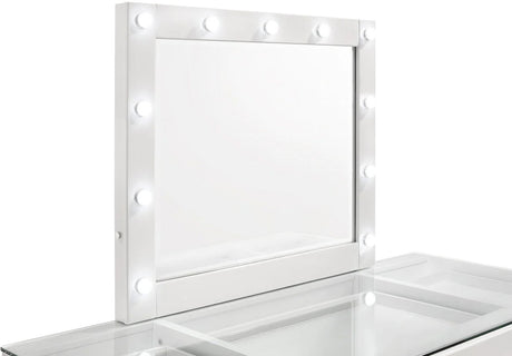 ESVETT Glossy White 57" Wide Vanity