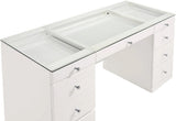 ESVETT Glossy White 57" Wide Vanity