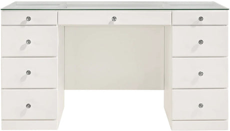 ESVETT Glossy White 57" Wide Vanity