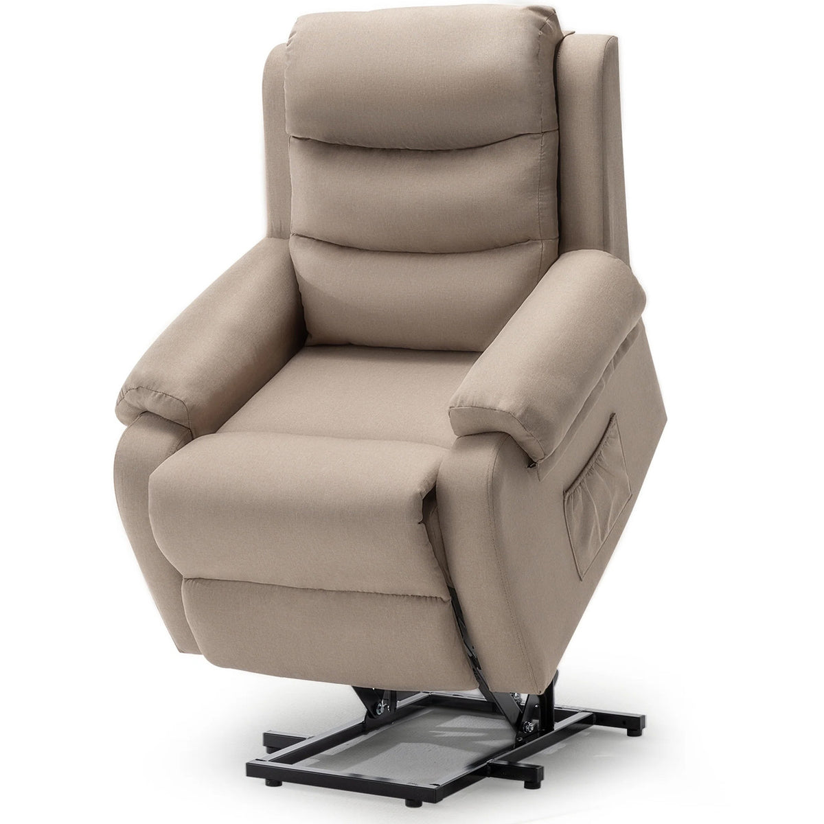 ETHEN Khaki Linen 32" Wide x 38" Height Power Lift Recliner
