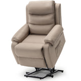 ETHEN Khaki Linen 32" Wide x 38" Height Power Lift Recliner