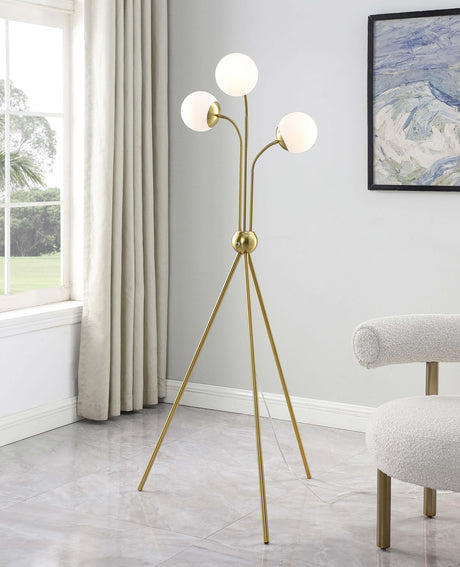 EUNAH Gold 28" x 66" Height Floor Lamp