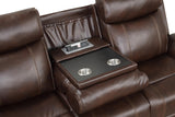 EVERETT Brown Power Reclining Sofa & Loveseat