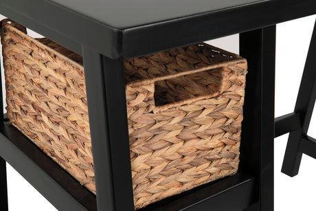 EVIE Black 42" Wide Desk