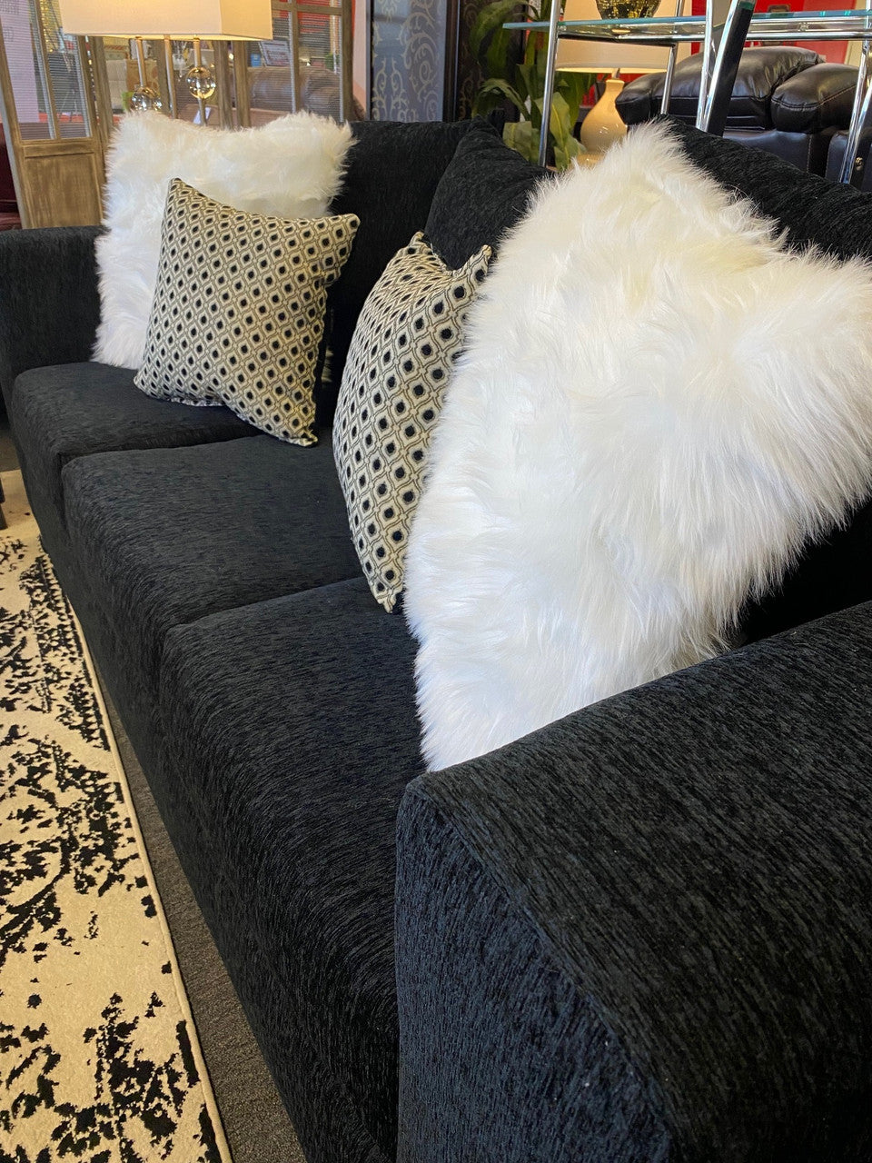 EXELLA Black Sofa & Loveseat