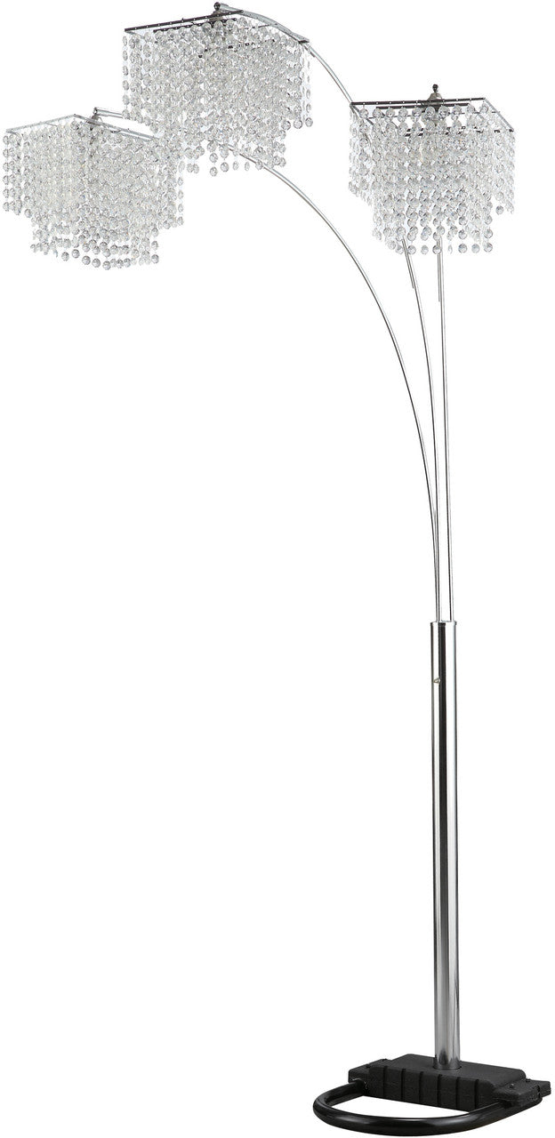 EZENIA Crystal 90" Height Arched Floor Lamp