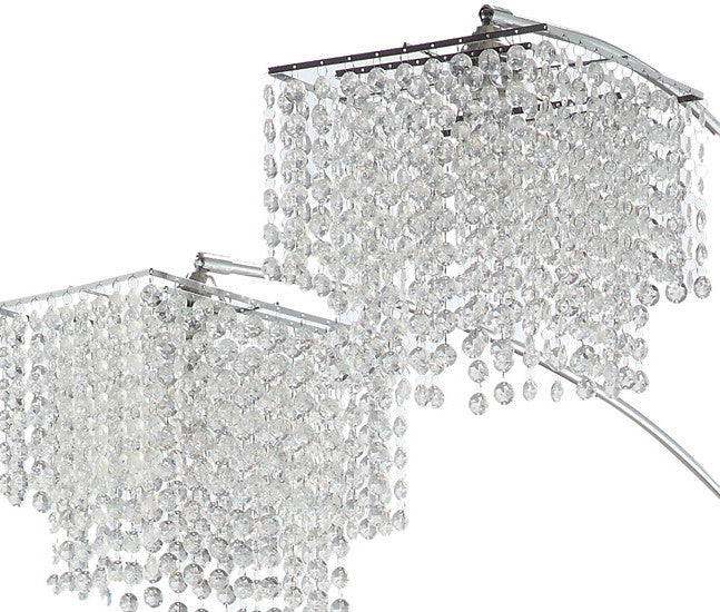 EZENIA Crystal 90" Height Arched Floor Lamp