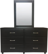 ECLIPSE Leather 56" Wide Dresser & Mirror