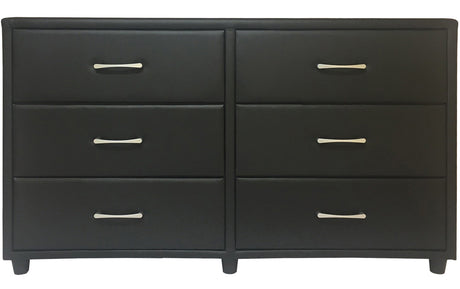ECLIPSE Leather 56" Wide Dresser & Mirror