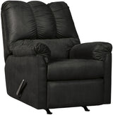 EDELINE Black Microfiber 33" Wide x 42" Height Rocker Recliner