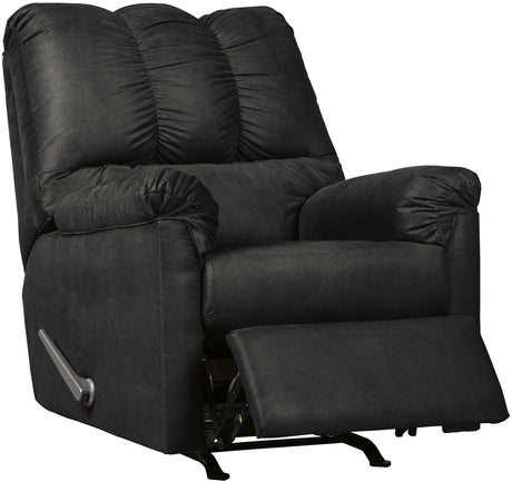 EDELINE Black Microfiber 33" Wide x 42" Height Rocker Recliner