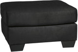 EDELINE Black 31" x 25" Ottoman