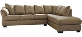 EDELINE Mocha 115" Wide Sectional
