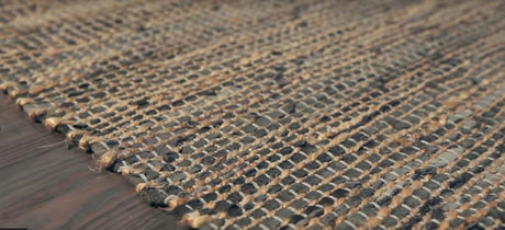 Elinia Leather & Jute 5' x 8' Rug