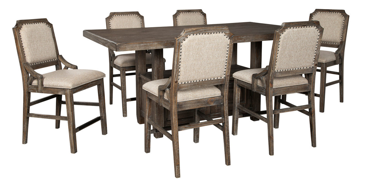 ELLIOT 7 Piece Counter Dining Set