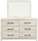 EMEK White 59" x 67" Height Dresser & Mirror