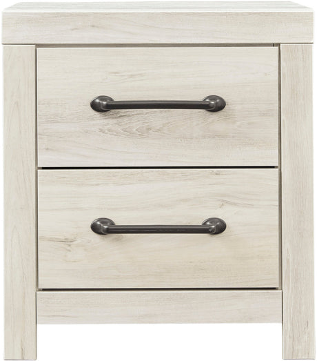 EMEK White 22" Wide x 24" Height Night Stand with USB connection