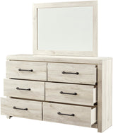 EMEK White 59" x 67" Height Dresser & Mirror