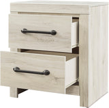 EMEK White 22" Wide x 24" Height Night Stand with USB connection