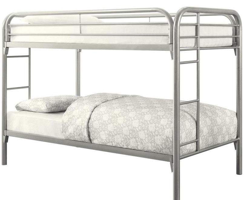 EMMETT Silver Twin Bunk Bed