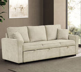 EVERLAND Gray 82" Wide Sectional with Pull-Out Sleeper