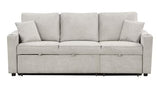 EVERLAND Gray 82" Wide Sectional with Pull-Out Sleeper