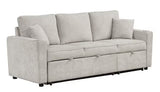 EVERLAND Gray 82" Wide Sectional with Pull-Out Sleeper