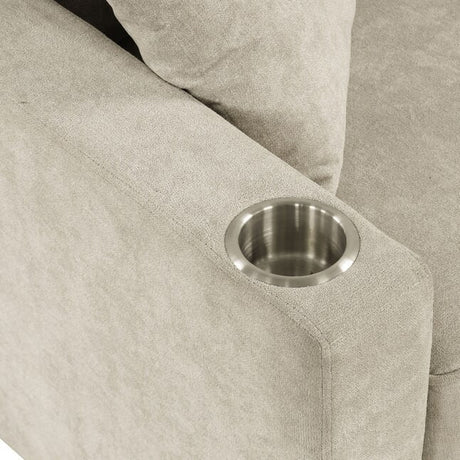 EVERLAND Gray 82" Wide Sectional with Pull-Out Sleeper