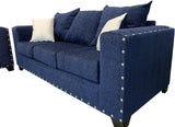 EXELLA Blue Sofa & Loveseat