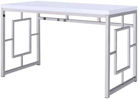 EXILATE 47'' Wide White Home Office Set