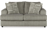 FAIRVIEW Gray Chunky Chenille 71" Wide x 39" Height Loveseat