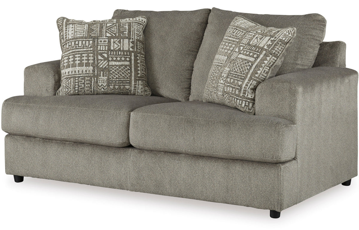FAIRVIEW Gray Chunky Chenille 71" Wide x 39" Height Loveseat