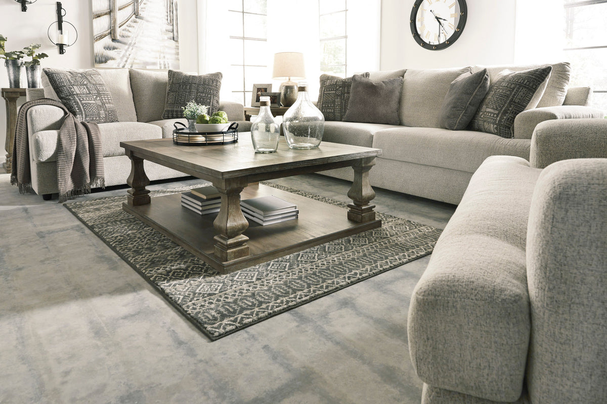 FAIRVIEW Beige Chunky Chenille 71" Wide x 39" Height Loveseat