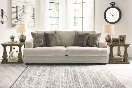 FAIRVIEW Beige Chunky Chenille 96" Wide x 39" Height Sofa