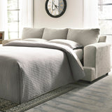 FAIRVIEW Beige Chenille 96" Wide Queen Sofa Sleeper