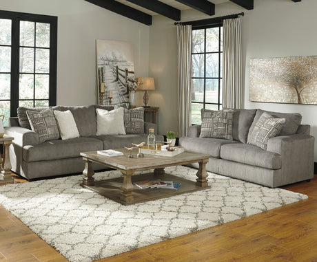 FAIRVIEW Gray Chunky Chenille 96" Wide x 39" Height Sofa