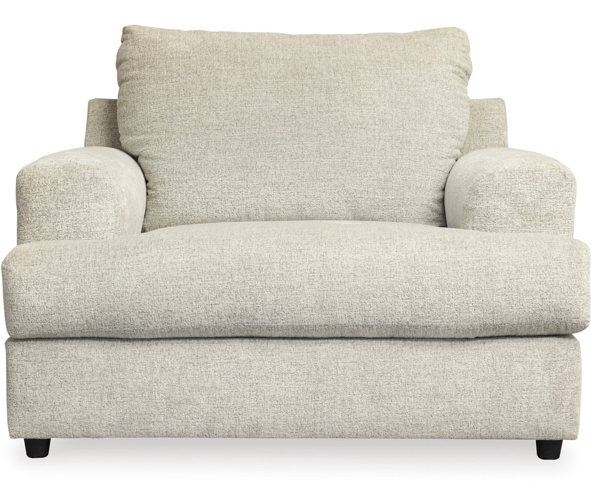 FAIRVIEW Beige Chunky Chenille 52" Wide x 39" Height Oversized Chair