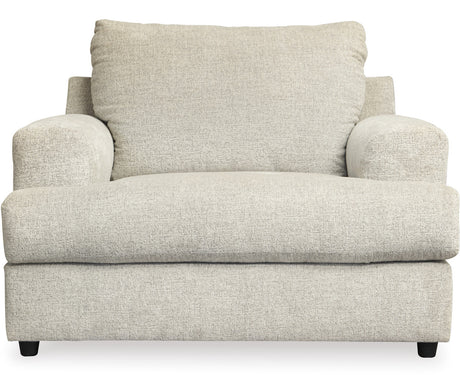 FAIRVIEW Beige Chunky Chenille 52" Wide x 39" Height Oversized Chair