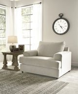 FAIRVIEW Beige Chunky Chenille 52" Wide x 39" Height Oversized Chair