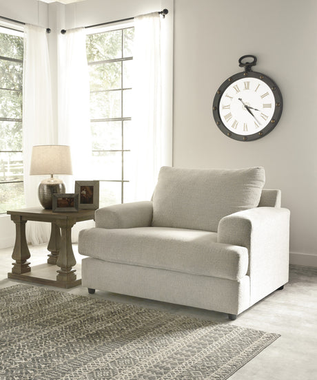 FAIRVIEW Beige Chunky Chenille 52" Wide x 39" Height Oversized Chair