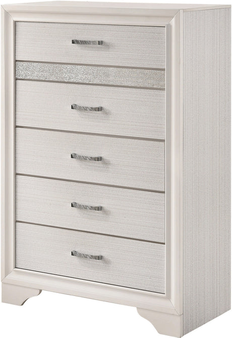 FELIZA White Bedroom Set with Hidden Drawers