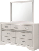 FELIZA White Bedroom Set with Hidden Drawers