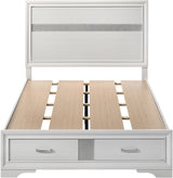 FELIZA White Bedroom Set with Hidden Drawers