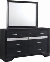 FELIZA Black Bedroom Set with Hidden Drawers