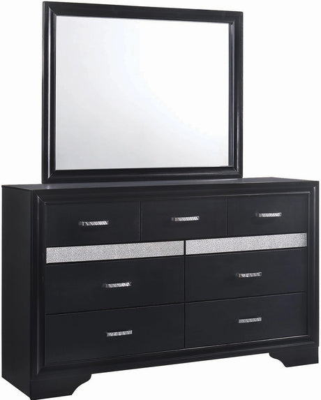 FELIZA Black Bedroom Set with Hidden Drawers