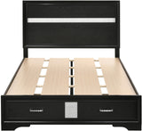 FELIZA Black Storage Platform Bed