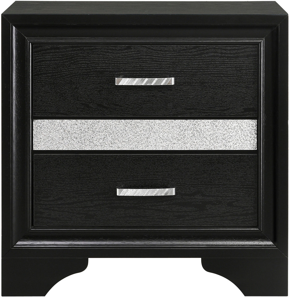FELIZA Black Bedroom Set with Hidden Drawers