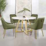 FESTER Olive & Gold 23" Wide Chair